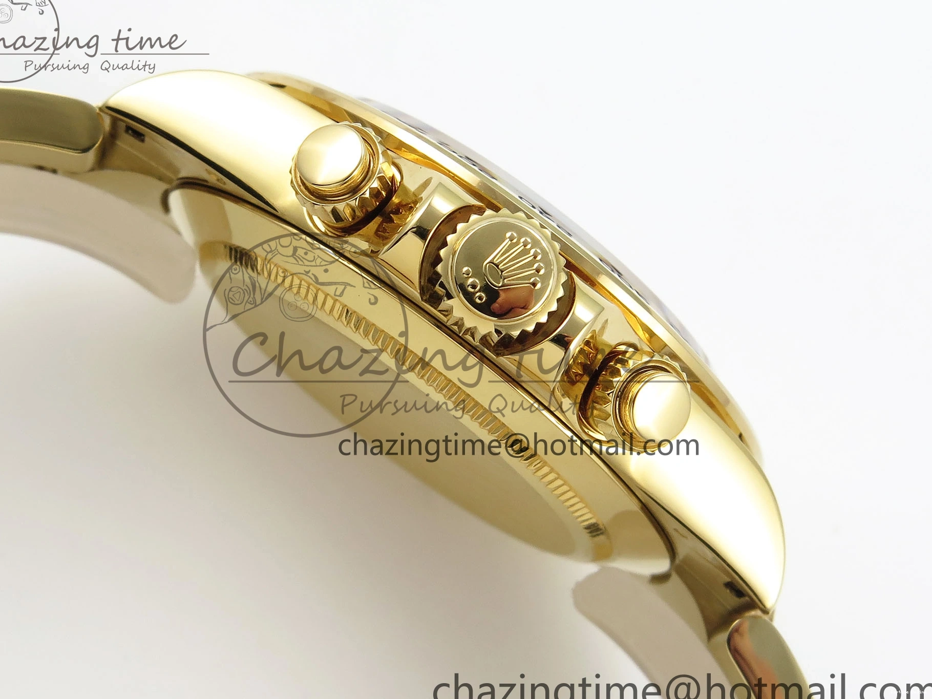 0219 Daytona 116508 QF 1:1 Best Edition YG Black Dial on YG Bracelet SH4130 V3 (Gain Weight) Tailored 1720